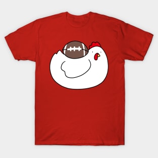 Chicken with a Football T-Shirt